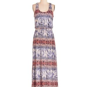 Print maxi dress